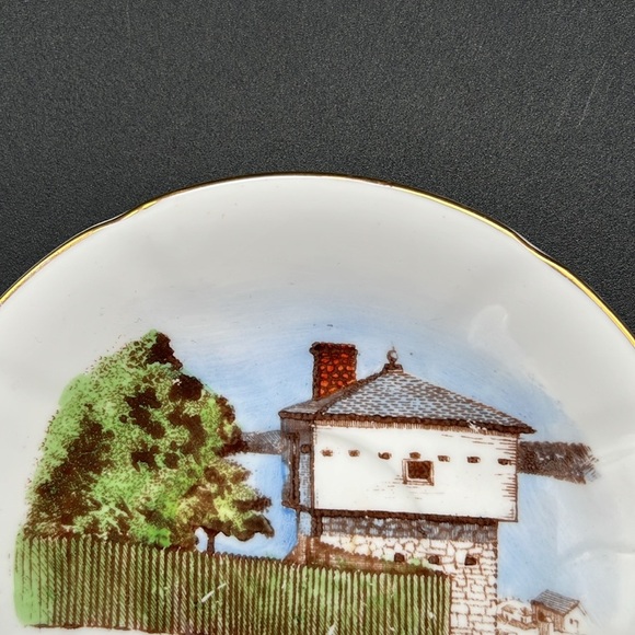 English Bone China Saucer - Old Block House, Mackinac Island, Michigan - Picture 5 of 7